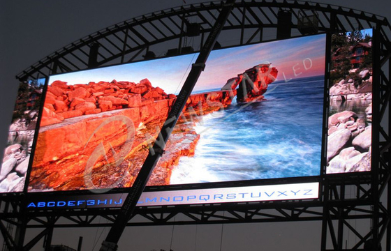 P25 Great waterproof LED Screen Video , Building outdoor full color led display
