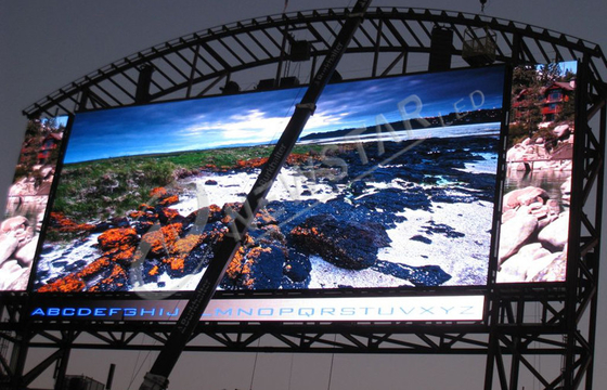 P25 Great waterproof LED Screen Video , Building outdoor full color led display