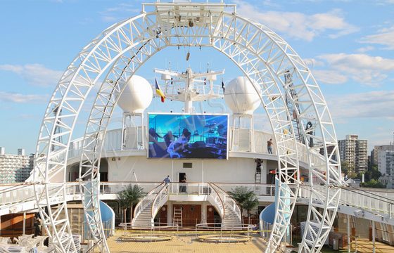 P25 Great waterproof LED Screen Video , Building outdoor full color led display