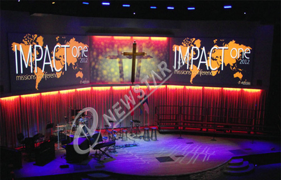 17222 dots/㎡ Rental Stage LED Screens P7.62mm , IP31 Indoor Full Color Led Display
