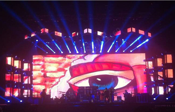 Large Flexible Curtain LED Display Panel For Commercial Advertising , Waterproof IP65